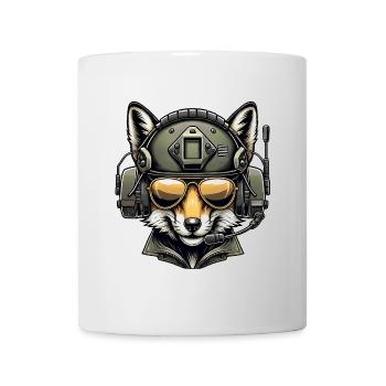 Fox Military Design - Mug - white - Front