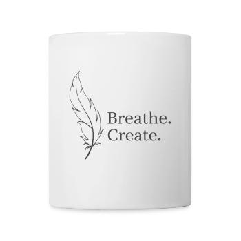 Breath Create Feder Leichtigkeit - Tasse - Weiß - Vorne