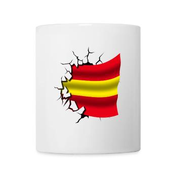 Flag of Spain - Spain - Flag Broken Design - Mug - white - Front