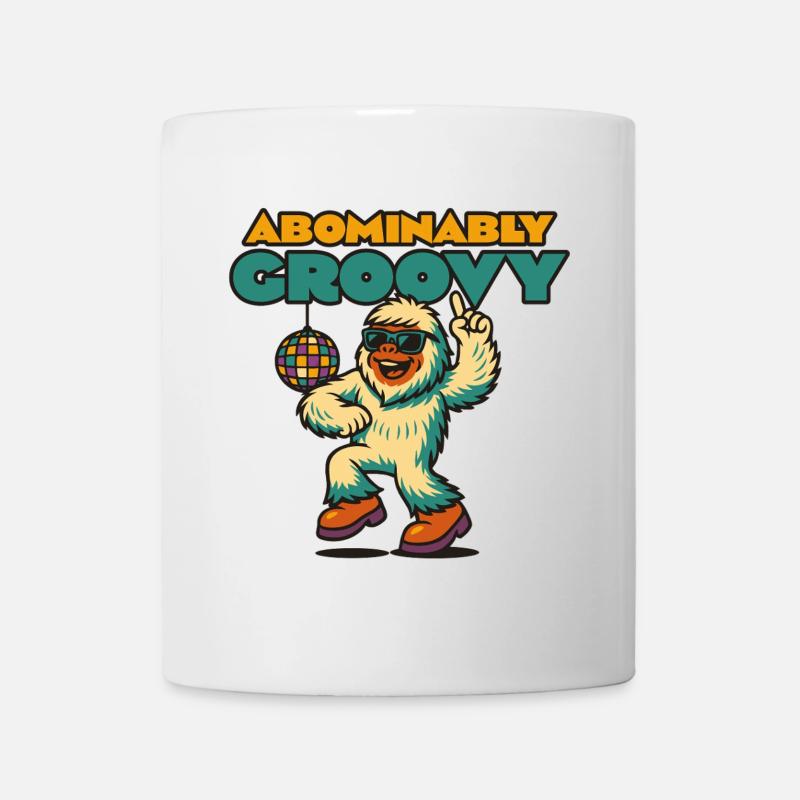 Groovy Disco Yeti - Mug - white