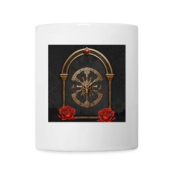 Eternal Bond: Celtic knots in Gothic elegance. - Mug - white - Front
