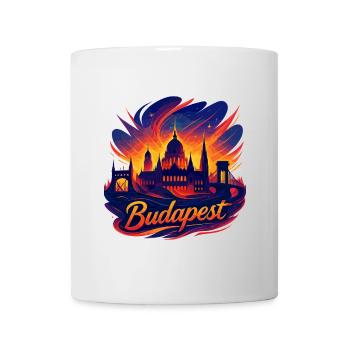 Budapest Capital Hungary Silhouette Gift - Mug - white - Front