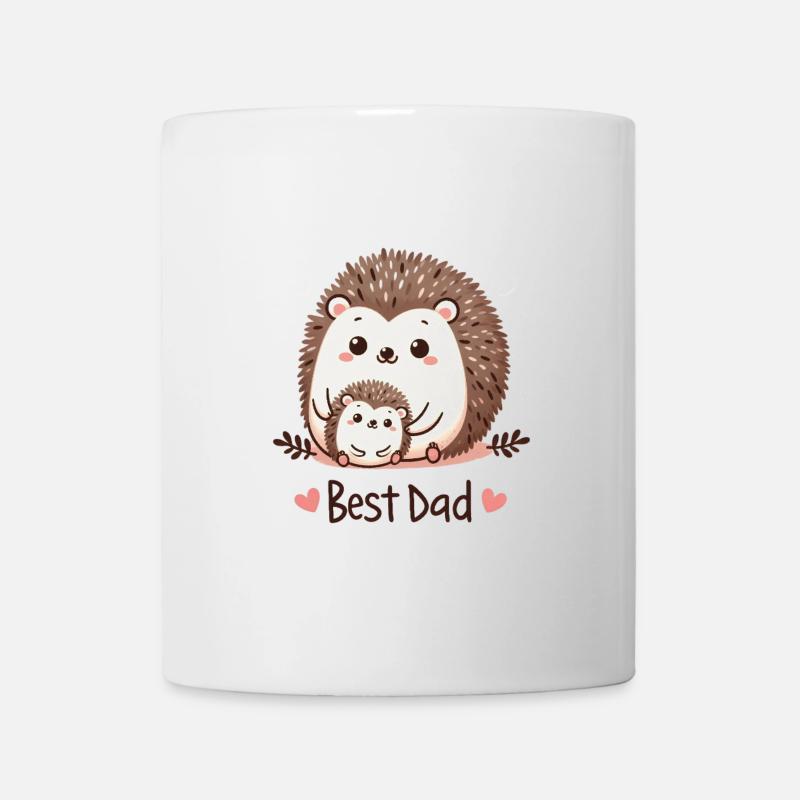 Meilleur papa hérisson - Mug blanc - blanc