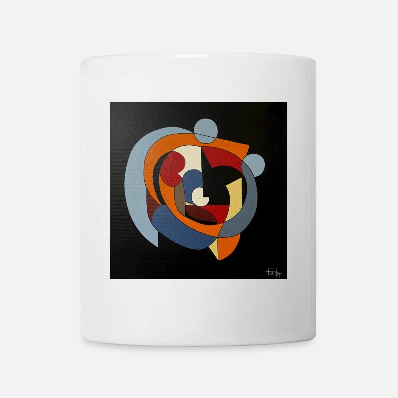 L’interaction artistique dans le jeu des couleurs - Mug blanc - blanc