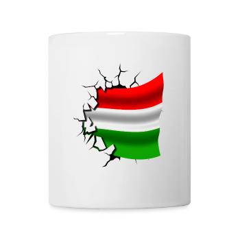 Drapeau de la Hongrie - Hongrie - Drapeau Broken Design - Mug blanc - blanc - Devant