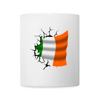 Flag of Ireland - Ireland - Flag Broken Design - Mug - white - Front