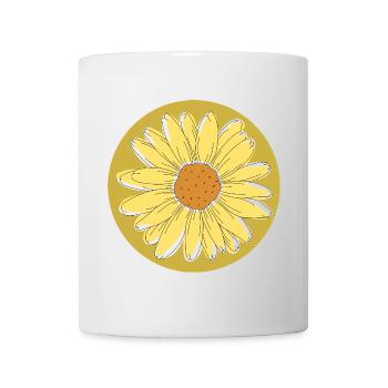 Sunflower - Summer, Sun, Good Mood - Mug - white - Front