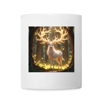 Power Animal Deer in Daylight - Mug - white - Front