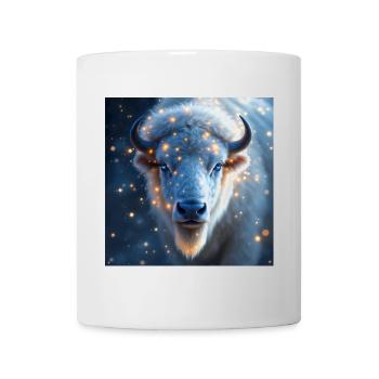White Bison Power Animal - Mug - white - Front
