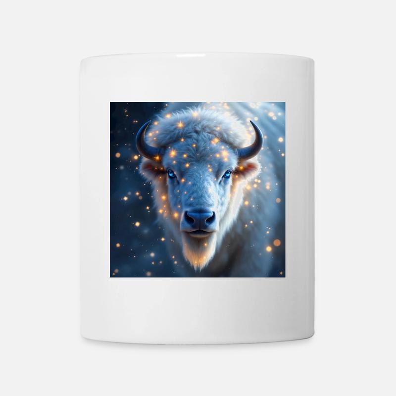 Animal Totem Bison Blanc - Mug blanc - blanc
