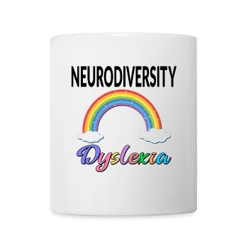 RAINBOW INCLUSION NEURODIVERSITY DYSLEXIA - Mug - white - Front