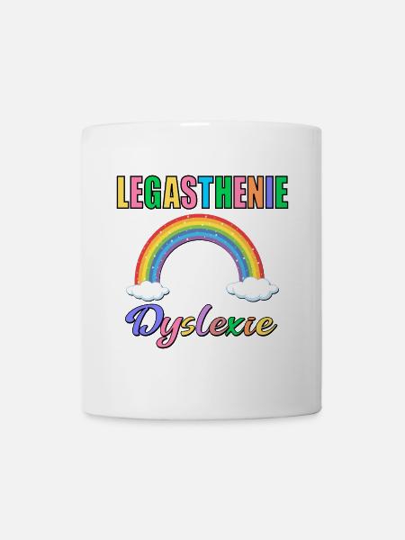 LEGASTHENIE DYSLEXIE REGENBOGEN - Tasse - Weiß