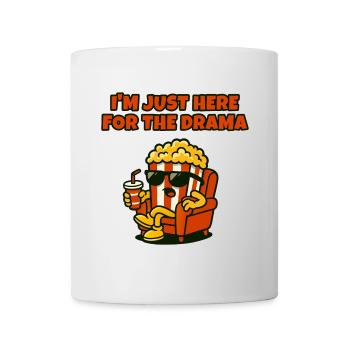 Popcorn-Diva-Drama - Tasse - Weiß - Vorne