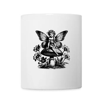 Magic fairy on mushroom - Mug - white - Front