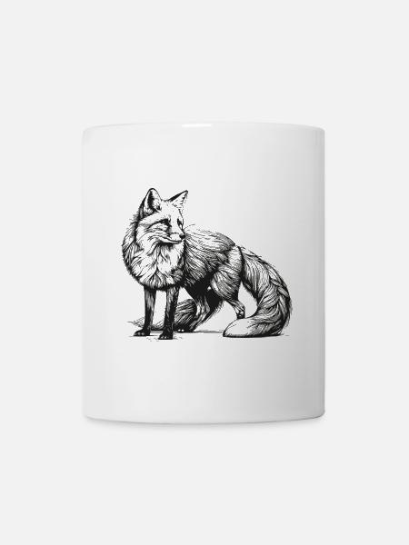 Fuchs – Waldläufer - Tasse - Weiß