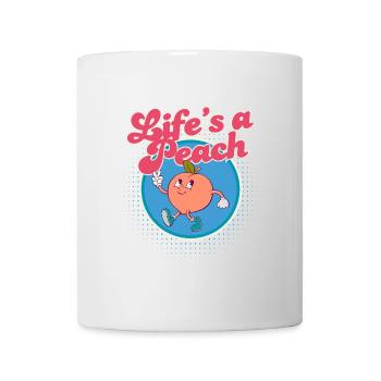 Life's a Peach - Mug - white - Front