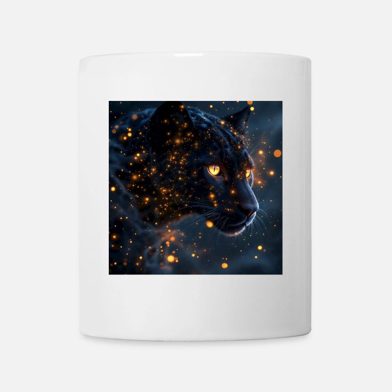 Animal Totem Guépard Noir - Mug blanc - blanc