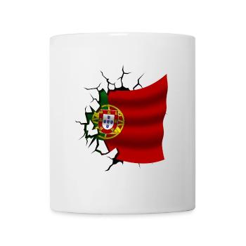 Flag of Portugal - Portugal - Flag Broken Design - Mug - white - Front