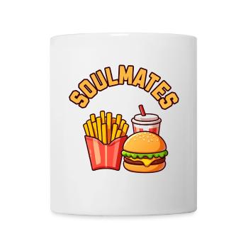 Soulmates Burger Fries Soda - Mug - white - Front