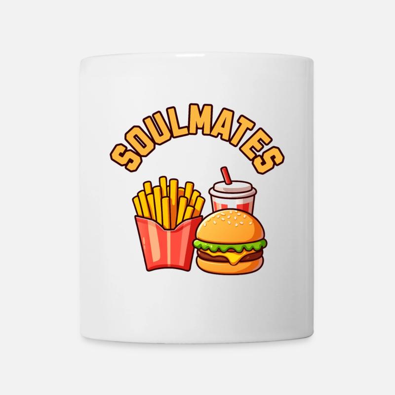Soul mates, Burger Frites Soda - Mug blanc - blanc