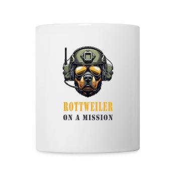 Rottweiler on a mission - Mug - white - Front