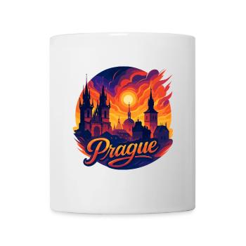 Prague Capital Czech Republic Silhouette Gift - Mug - white - Front