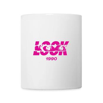 Look 1990's Neon Eyes - Mug - white - Front