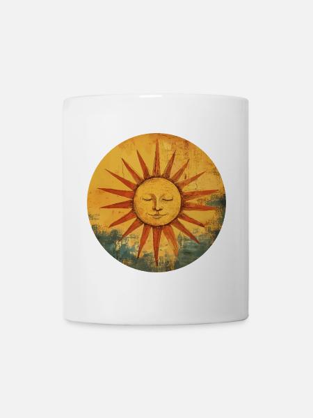 Sonne - Tasse - Weiß