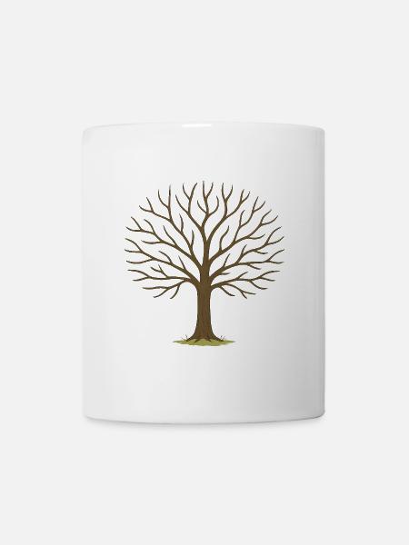 Winter Tree Silhouette - Mug - white