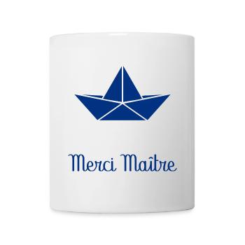 MEISTER. MEISTER. VIELEN DANK. DANKE, MEISTER. MEISTER - Tasse - Weiß - Vorne