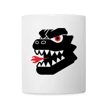 Tête de dragon - Mug blanc - blanc - Devant