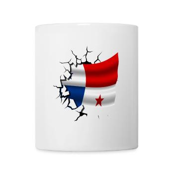 Drapeau du Panama - Panama - Drapeau Broken Design - Mug blanc - blanc - Devant