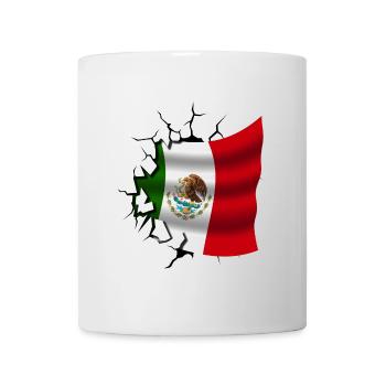 Drapeau du Mexique - Mexique - Drapeau Broken Design - Mug blanc - blanc - Devant