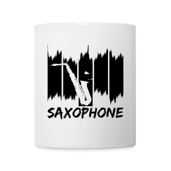Saxophone - Mug blanc - blanc - Devant