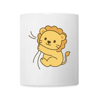 Cuddly Lion Baby - Snuggle King Cub - Mug - white - Front