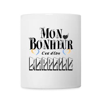 Mon Bonheur C'est d'Etre Marraine - Mug blanc - blanc - Devant