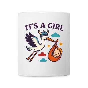 Arrivée de la fille viking - Mug blanc - blanc - Devant