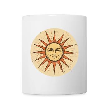Soleil - Mug blanc - blanc - Devant