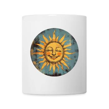 Soleil - Mug blanc - blanc - Devant