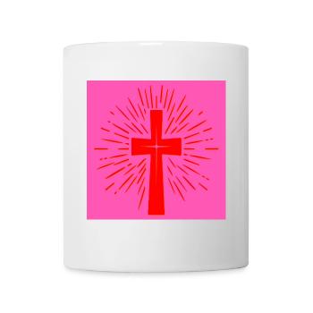 Church Christian Cross - Christian Faith - Mug - white - Front