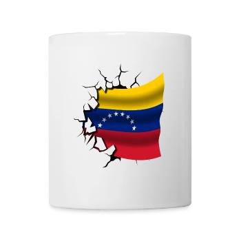 Drapeau du Venezuela - Venezuela - Drapeau cassé - Mug blanc - blanc - Devant