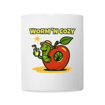Salon de fruits Worm 'N Cozy Sunshine - Mug blanc - blanc - Devant