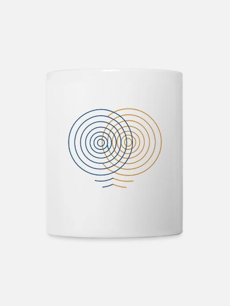 Concentric Interference – Physics Design - Mug - white
