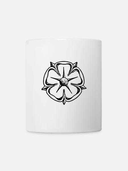 Lippe Rose en noir et blanc - Mug blanc - blanc