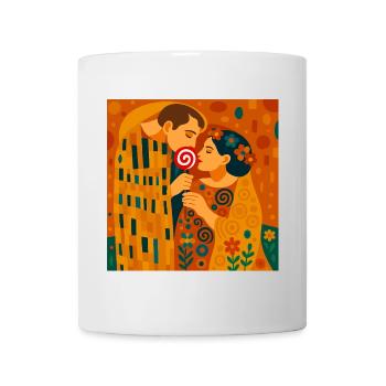 The (sweet) kiss - Mug - white - Front