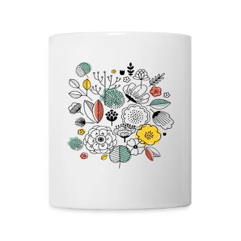 Flower Power - Tasse - Weiß - Vorne