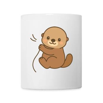 Eingekuschelt Seeotter - Tasse - Weiß - Vorne