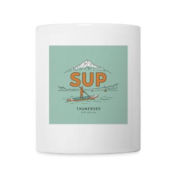 SUP Abenteuer T-Shirt - Tasse - Weiß - Vorne