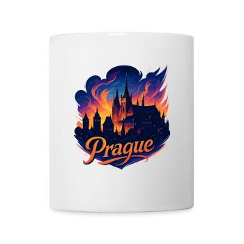Prague Capital Czech Republic Silhouette Gift - Mug - white - Front