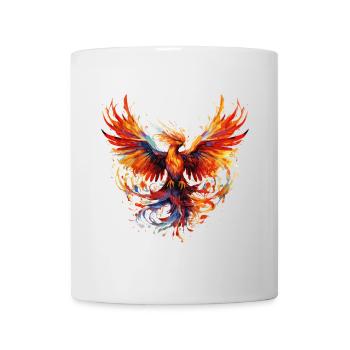 Phénix Phénix Feu Flammes Oiseau Mythologie - Mug blanc - blanc - Devant